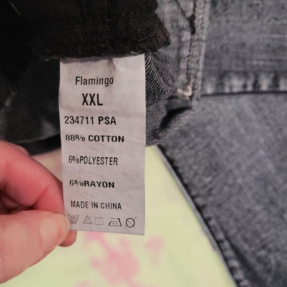 Flamingo Charcoal Gray Distressed Pants XXL - Picture 7 of 8